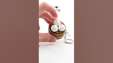 🥟 Cutie3D Keycap Fidget Clicker Steam Bao Bun Keychain #shorts #3dprinting #keycap #clicker