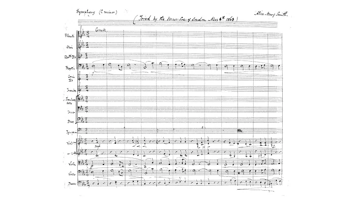 Alice Mary Smith  Symphony No.1, in C minor