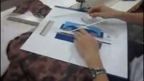 Định hình và may túi bằng rập cải tiến