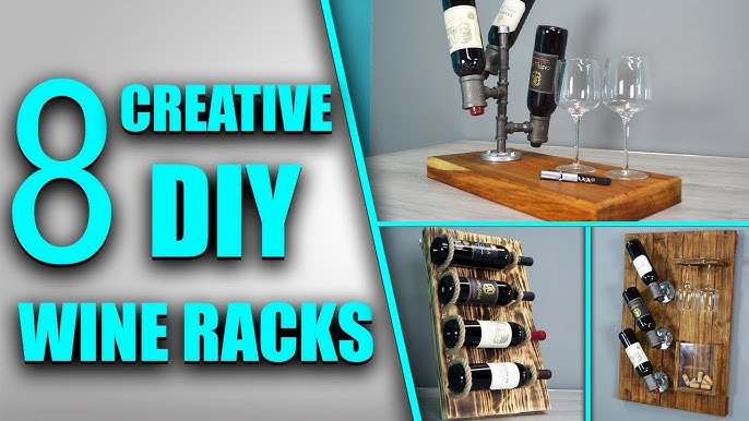 DIY Chevron Pattern Wine Rack / Storage Rack