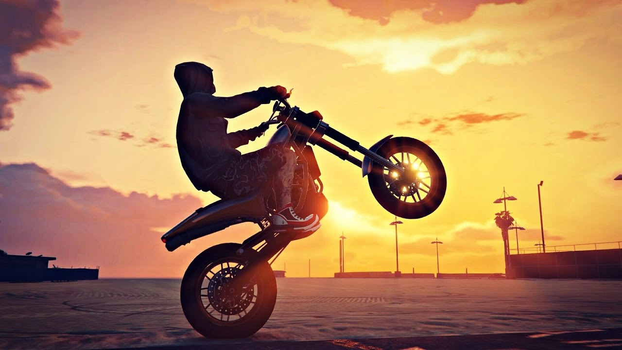 GTA 5 Manchez wheelie fun (Biker dlc) YouTube