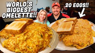 Massive 20-Egg Breakfast Omelette Challenge!!