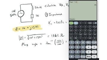 Simple RL Series Circuit Voltage Calculations Example Problem