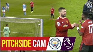 Pitchside Cam | Manchester City 0-2 Manchester United | Premier League