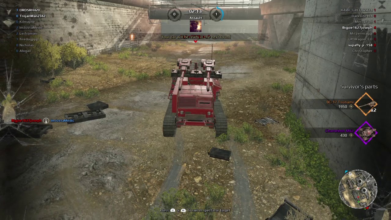 CROSSOUT PS4 Imjustamedic Fighting the TRAIN