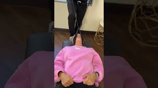 First Time *Cracking* Y-Strap Adjustment By Best Chiropractor For Neck Pain