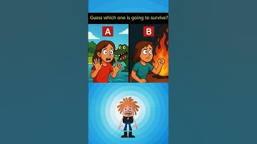 Which one is survived🤷🏼‍♀️ ? #riddle #find #brainteasers #shorts #genius #challenge #quiz #reels