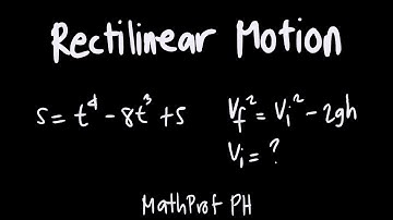 Rectilinear Motion Part 3 Differential Calculus Feliciano and Uy Exercise 3.8