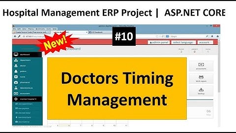 ASP.NET CORE 6.0: Hospital management System | Day-10 | beginner to advance tutorial