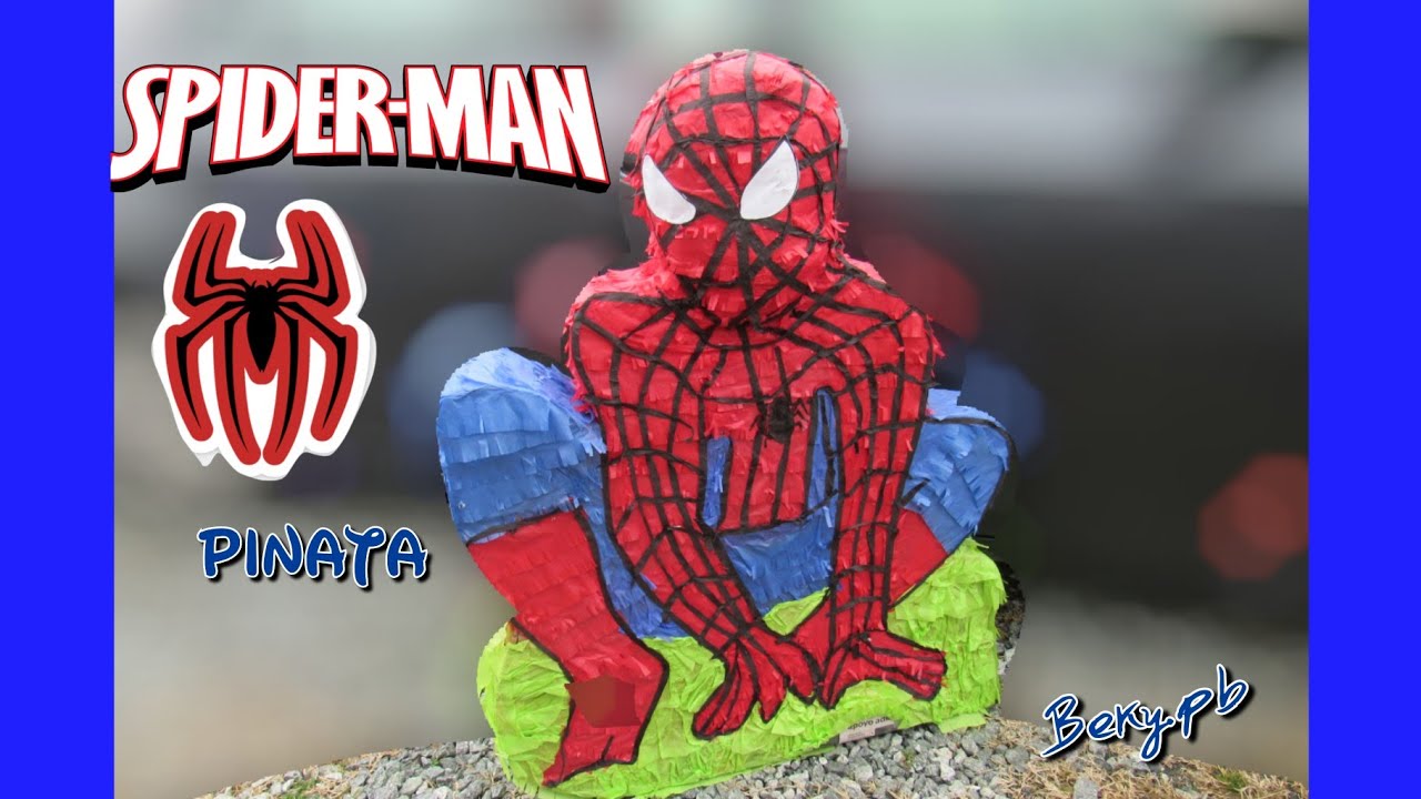 Spiderman piñata paso a paso / cómo hacer una piñata de #spiderman super  fácil de hacer #piñata 