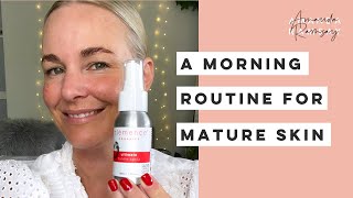 Morning Mature-Skin Routine using Clemence Organics