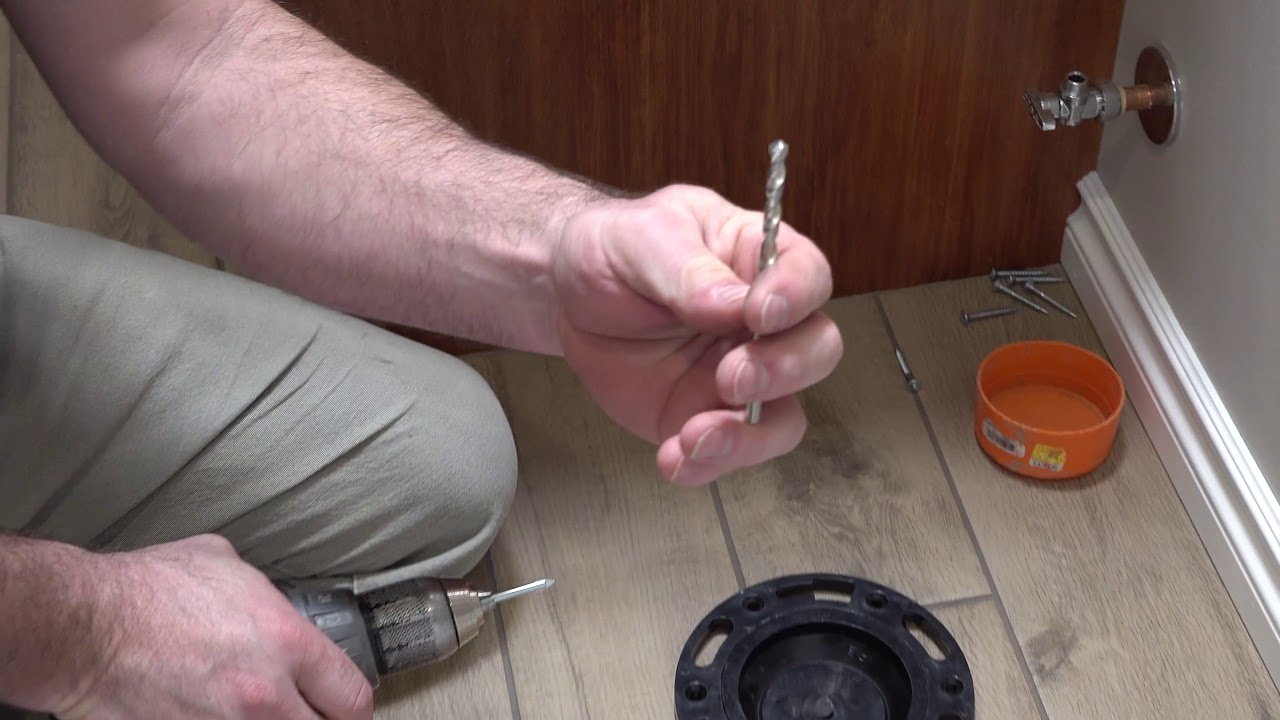 How To Install A Toilet Flange On A Tile Floor