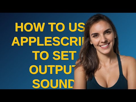 Apple: How to use Applescript to set output sound volume