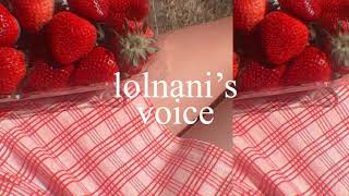 lolnani's voice Resimi