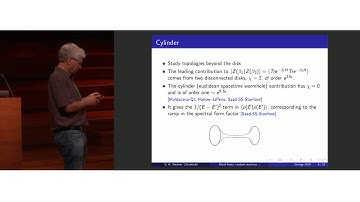 Stephen Shenker - Black holes, random matrices, baby universes, and D-branes