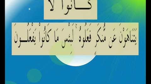القران الكريم سورة المائدة الأية 79.wmv