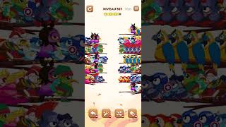 bird sort 2 color puzzle solution niveau 567 #games #gaming #puzzle #puzzlegame #androidgames