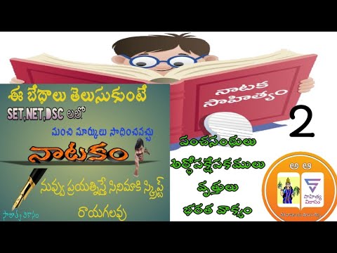 నాటక భాగాలు-2(How to write story for new movies)తెలుగు నాటకాలలో పంచ సంధులు ఎప్పుడు ఎలా ఉపయోగించాలి.