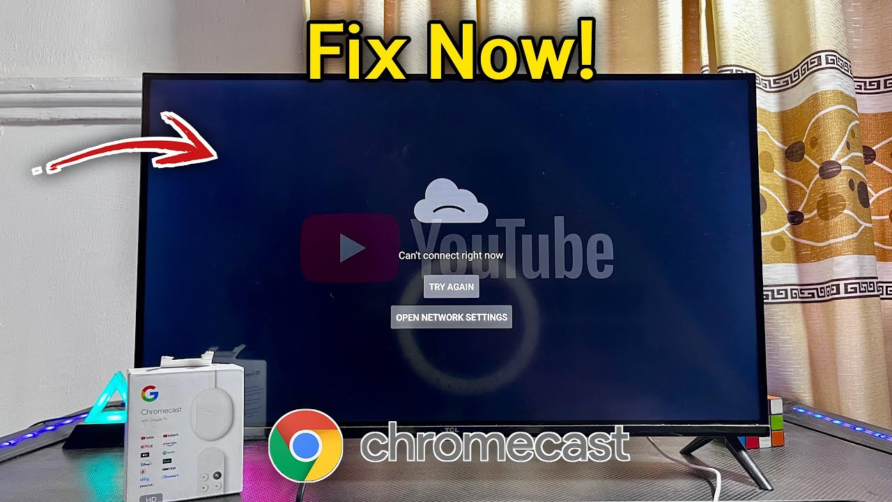 Fix YouTube Can't Connect Right Now on Chromecast with Google TV - YouTube