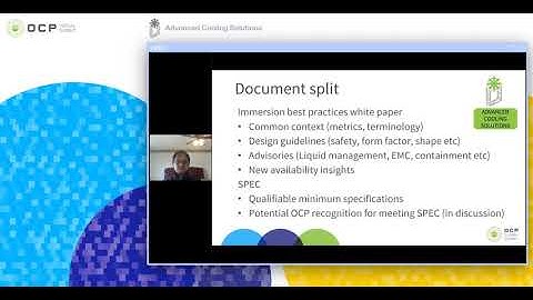 OCP 2020 Virtual Summit: Immersion Requirements Revision 2