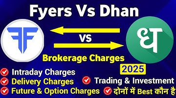 Dhan vs fyers | fyers vs dhan | dhan brokerage charges | fyers brokerage charges