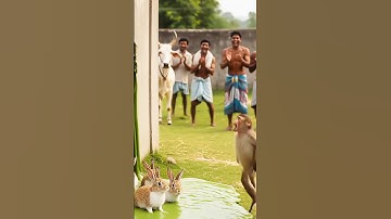 🐒When a Hungry Monkey Became the Hero No One Saw Coming! #monkey #animal #monkeyhero #viral
