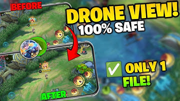 🚀 NEW METHOD!! How to Enable DRONE VIEW in Mobile Legends with 1 File | 100% Safe & Easy Tutorial 🛡️