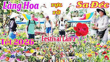 Làng Hoa Sa Đéc Festival Lần 2 Tết 2026 bất ngờ tung hàng trăm mẫu hoa mới rực rở 