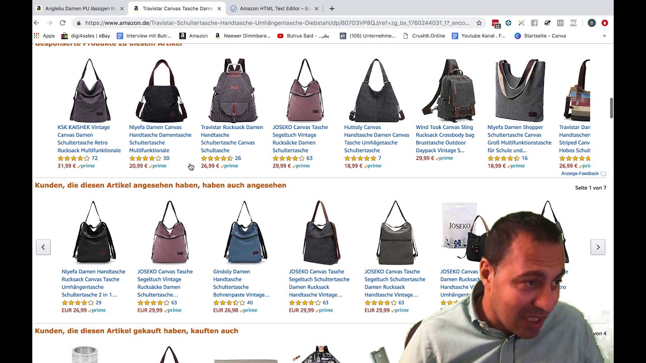 Update HTML EDITOR für Amazon Amazon FBA Produktbeschreibung mit HTML formatieren
