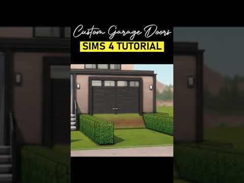 Custom Garage Doors | The Sims 4 Tutorial PART 1 #shorts