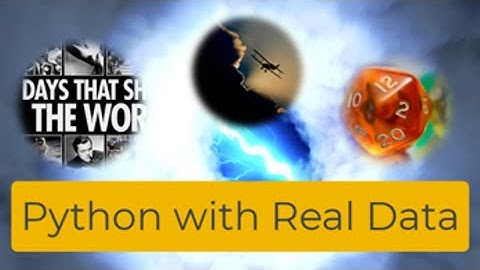 Trailer Video for Python With Real Data