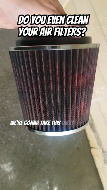 How to clean a reusable air filter? 🤔 #shorts