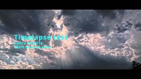 Timelapse test  GoPro HERO12 10bit natural color 4K HDR editing