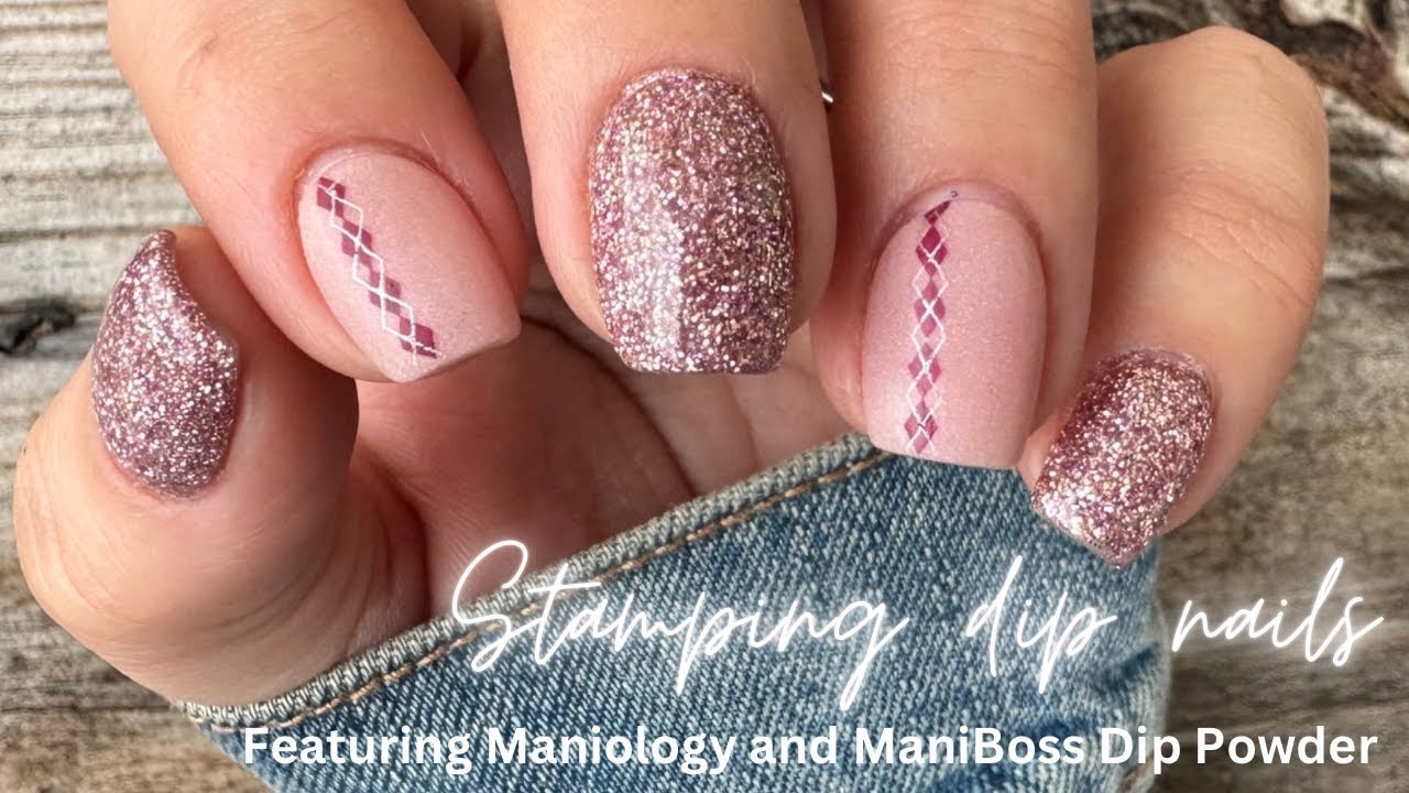 Стемпинг для ногтей | С Maniology и пудрой ManiBoss Dip Powder