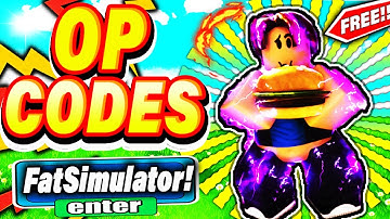 ALL NEW *SECRET CODES* IN ROBLOX FAT SIMULATOR (roblox fat simulator codes new secret ) NEW