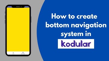 How to create bottom navigation system in our app | free aia | kodular | SM coder