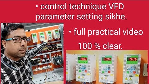 NE 200 control technique VFD parameter setting #vfd #electrical #trending #viral