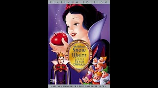 Opening to Snow White and the Seven Dwarfs Platinum Edition DVD (2001, Both Discs)