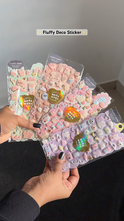 Download lagu Fluffy Puffy Deco Stickers š·šāØ#stickers #kawaii #cute #puffy #sticker #stationery #stationary