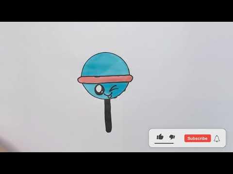 Einen Lolli malen | Draw a lollipop - YouTube