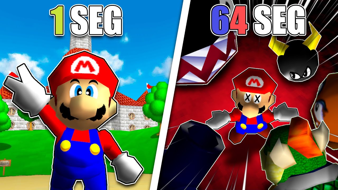 MARIO 64 pero CADA 64 SEGUNDOS hay un SPAWN ALEATORIO