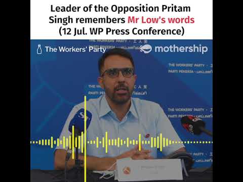 GE2020: Workers' Party Pritam Singh remembers Low Thia Khiang's words