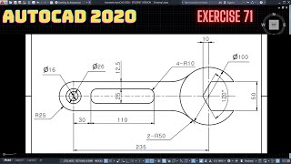 Autocad 2D Çizim Örnekleri | Autocad 2D Practice Drawing | Ejemplos de dibujo de Autocad