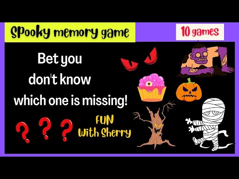 🎃 HALLOWEEN MEMORY GAME for kids - spooky🎃