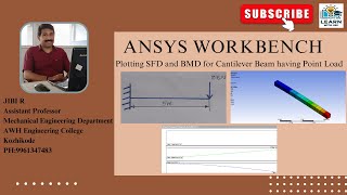 ANSYS Workbench-Plotting SFD and BMD for Cantilever Beam having Point Load