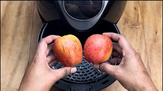 coloque maça na airfryer e você não vai querer comer de outro jeito