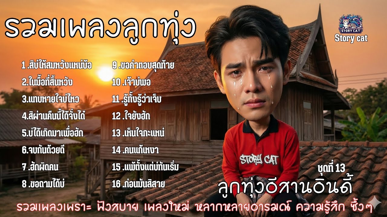 รวมเพลงลูกทุ่ง ลูกทุ่งอีสานอินดี้ เพลงอกหัก บอกเล่าอารมณ์ ชุดที่ 13 สิบ่ให้สมหวังแหน่บ้อ : Story cat