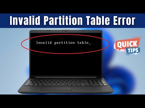 Video: Come posso correggere la tabella delle partizioni Dell non valida?
