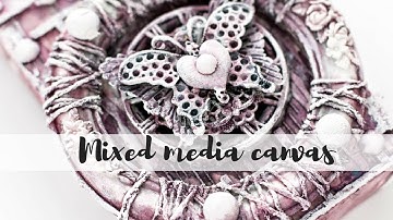 Step by step mixed media canvas art techniques