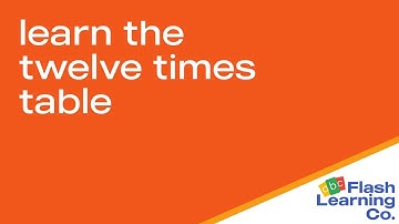 Learn The Twelve Times Table - Flashcard Video